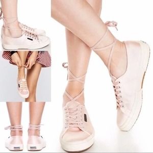 SUPERGA Satin Ballet Inspired Sneakers